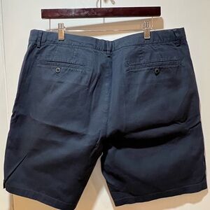 Club Monaco Dark Blue Flat Front Shorts